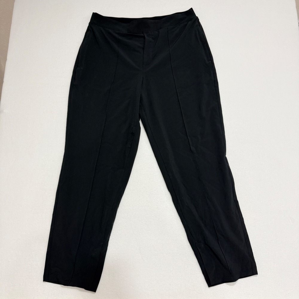 Athleta Brooklyn Ankle Pant 16 Black Minimalist Quiet Luxury Office Academia